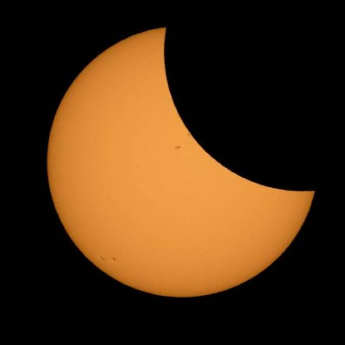 Las imágenes que no vio del eclipse solar