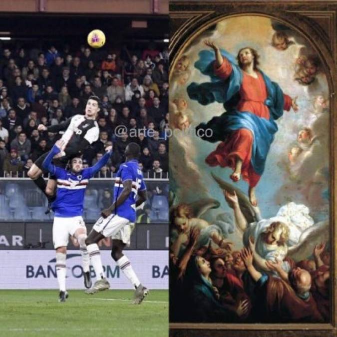 ¿Le aprendió a Carlos Pavón? Los originales memes del golazo de Cristiano a la Sampdoria