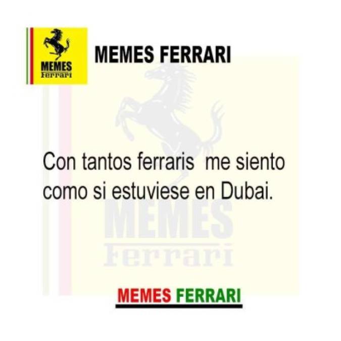 Los más divertidos memes de Ferrari que llenaron las redes sociales