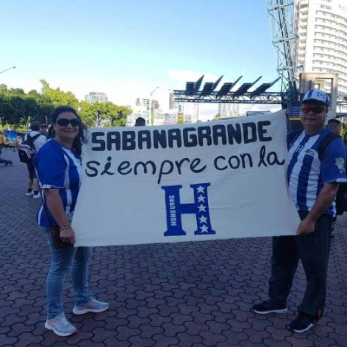 Así es el ambiente en el ANZ Stadium en el encuentro entre Honduras y Australia