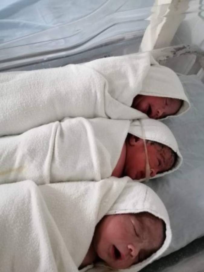 En medio de la pandemia, nacen hermosas trillizas en Copán