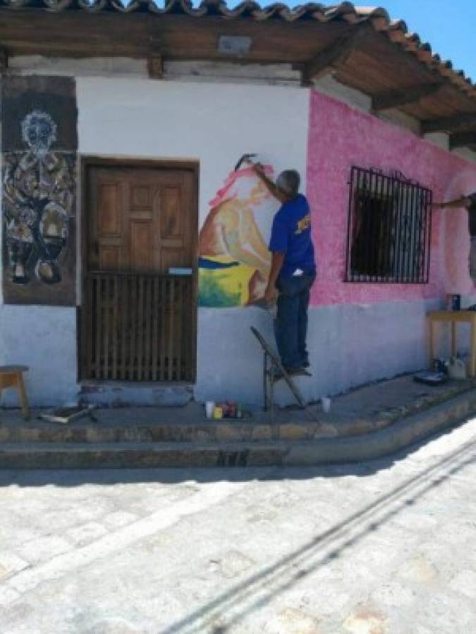 Cantarranas será embellecida con arte en el segundo Guancasco de Muralistas por el Mundo