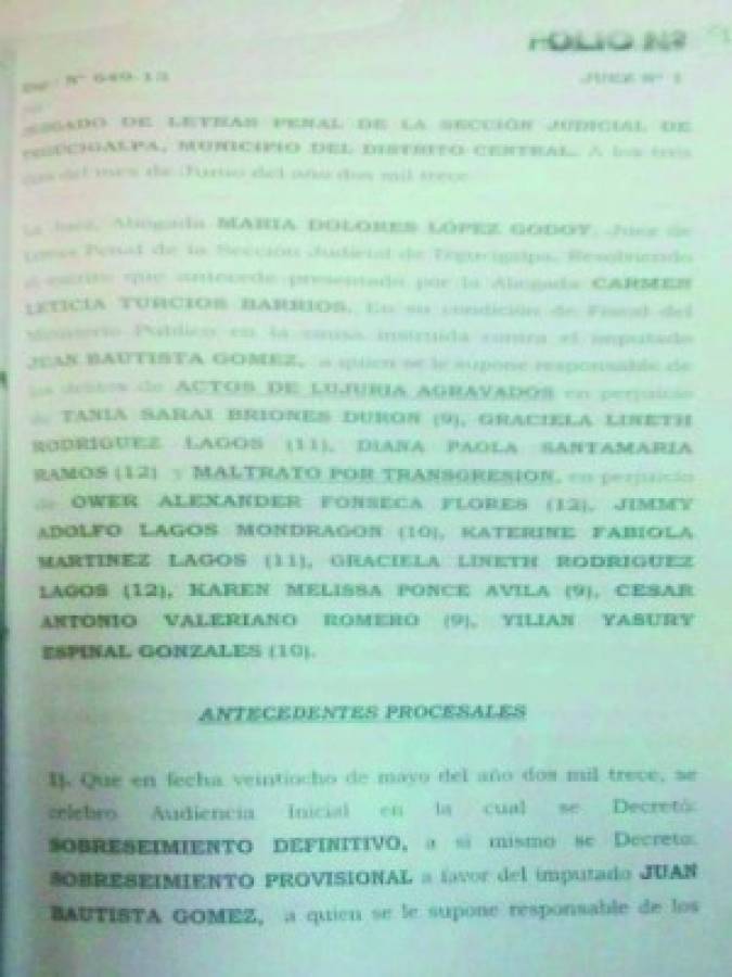 Honduras: Fiscalía acusa a maestros que abusaron de alumnas