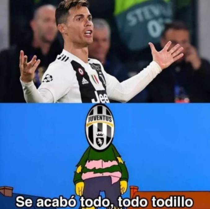 ¡Memes! Cristiano y la Juventus eliminados de la Champions League