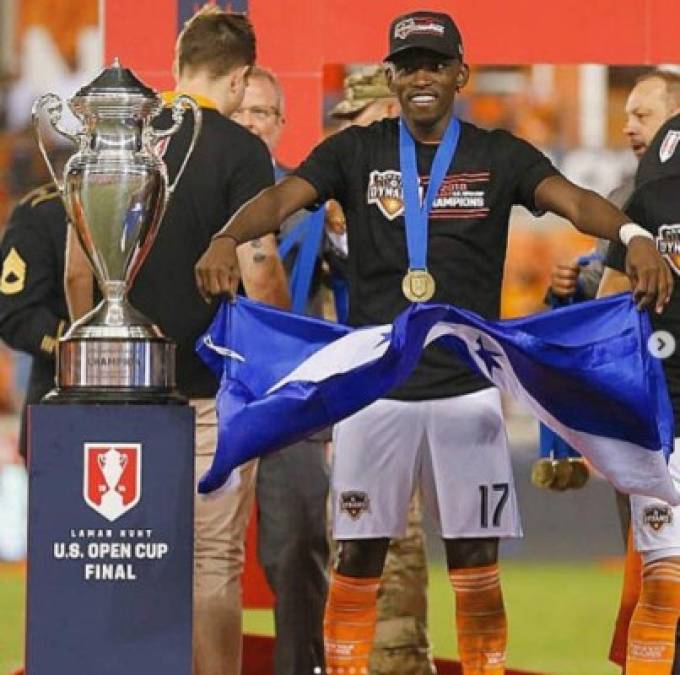 Así celebraron los hondureños del Houston Dynamo el título de la Us Open Cup