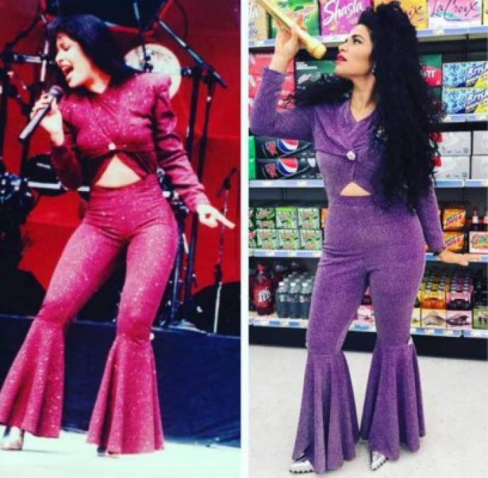 Disfraz de Selena Quintanilla fue sensación en Halloween ¿Quién lo lució mejor?