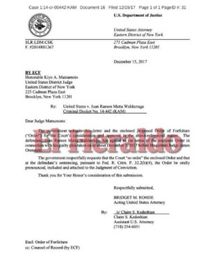 Juan Ramón Matta Waldurraga, alias 'Monchito”, se declaró culpable