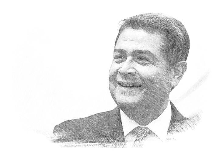 Imagen de archivo del expresidente Juan Orlando Hernández.