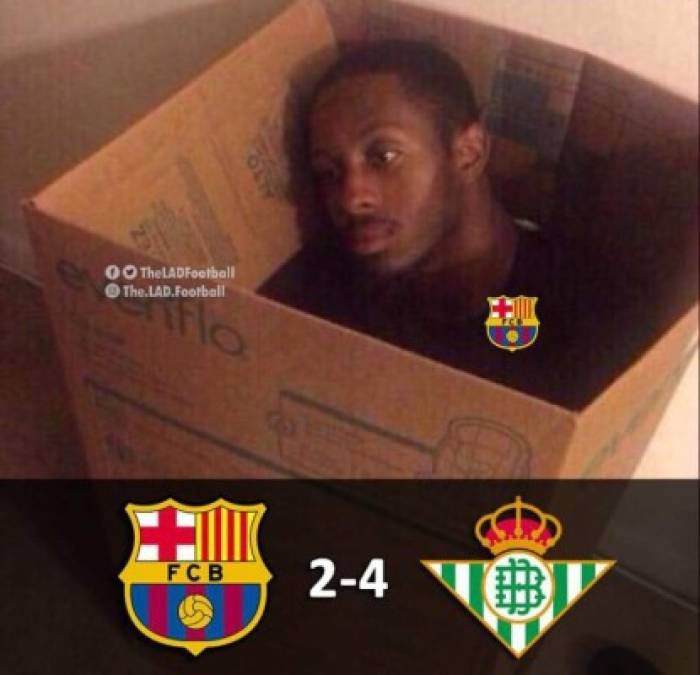 Los mejores memes sobre la derrota del Barcelona a manos del Real Betis en La Liga