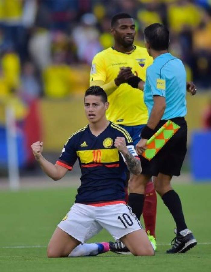 Colombia gana 2-0 a Ecuador y se afianza en zona de clasificación para Rusia-2018