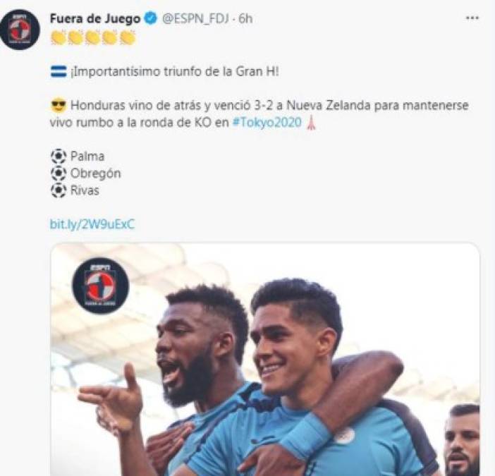 Prensa internacional reacciona en elogios ante épica remontada de Honduras   