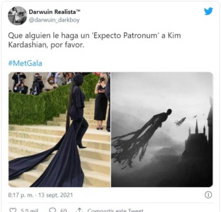 Kim Kardashian, la protagonista de los mejores memes que dejó la Met Gala 2021