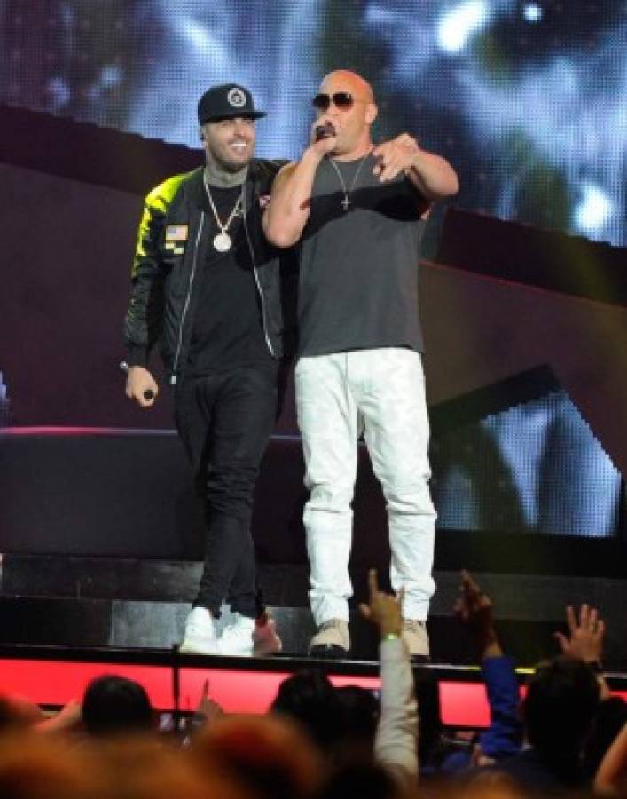 La gran sorpresa en los Premios Billboard 2017: Vin Diesel canta junto a Nicky Jam