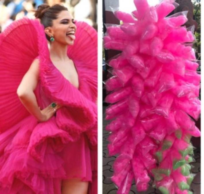 Vestido de la actriz ‪Deepika Padukone en Festival de Cannes provoca ola de memes