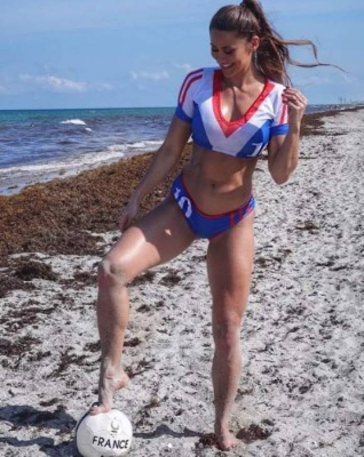Anais Zanotti, la sexy exPlayboy que apoya a Francia y brilla con su cuerpo fitness