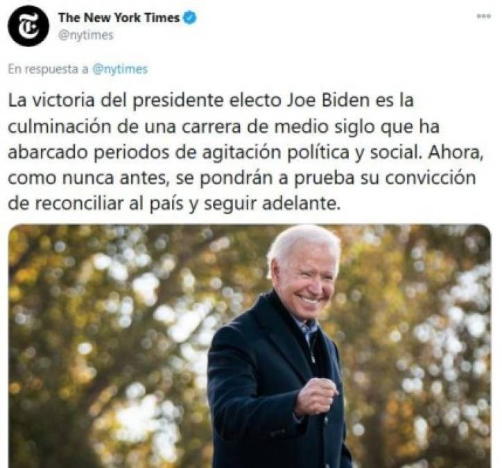 Así informa el mundo el triunfo de Joe Biden en elecciones de EE UU (FOTOS)