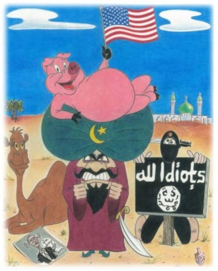 Las caricaturas que despertaron la ira de terroristas en Texas