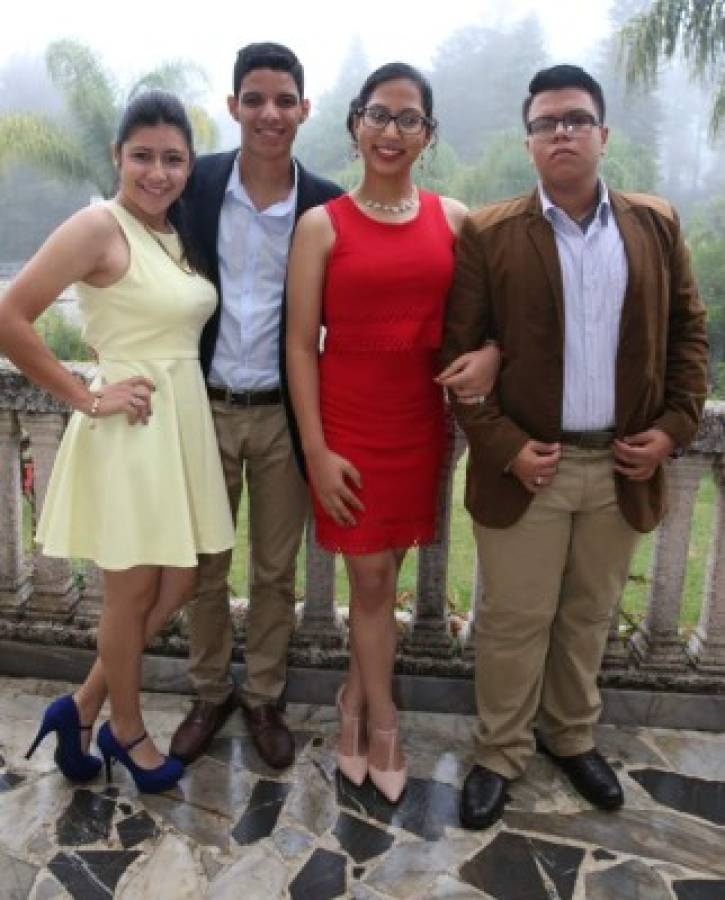 Laura Rodríguez, Alejandro Cortés, Sandra Colindres y Christian Zelaya.