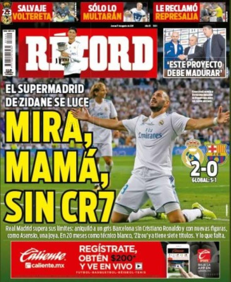 Diarios deportivos se rinden ante el Real Madrid