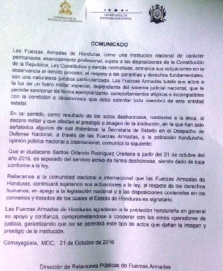 Honduras: 'Me tiran afuera porque es más factible que me maten afuera', dice capitán