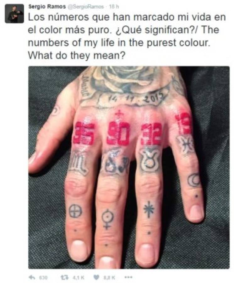 Los nuevos y curiosos tatuajes de Sergio Ramos