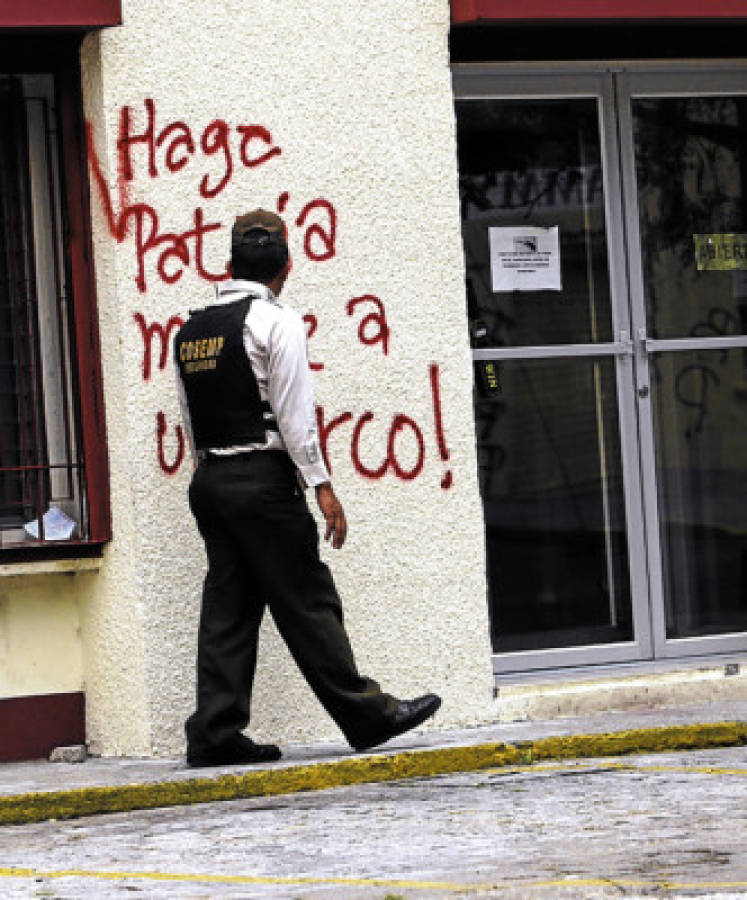 Vandalismo dejó medio millón de lempiras en daños