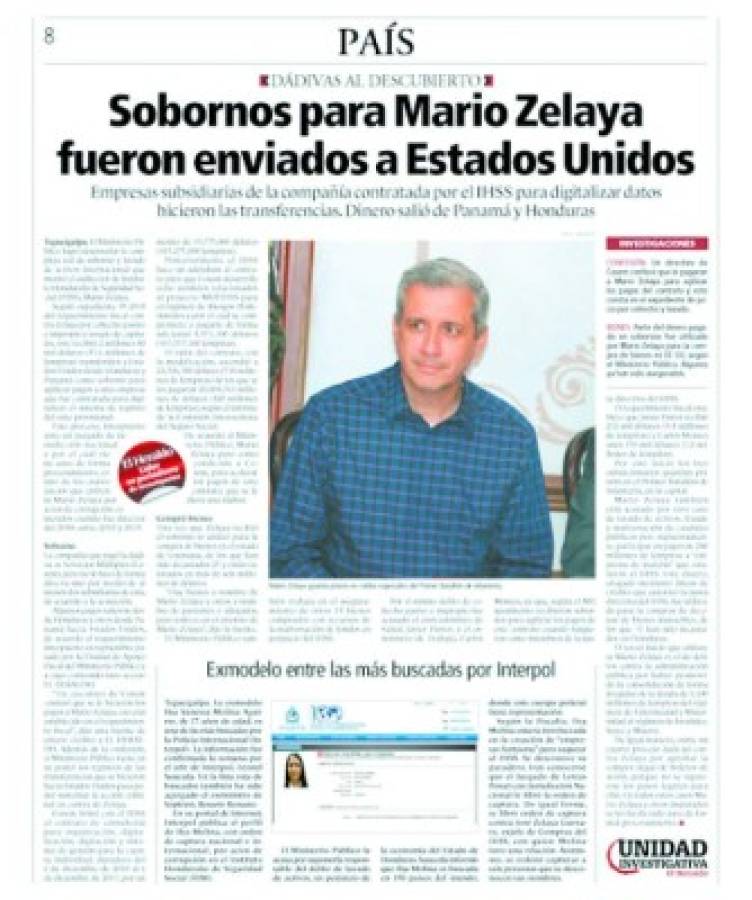 Honduras: Confirman que sobornos a Mario Zelaya llegaron a EE UU