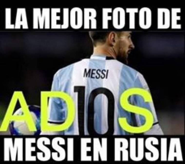 Los duros memes contra Argentina y Messi al caer ante Croacia en el Mundial Rusia 2018