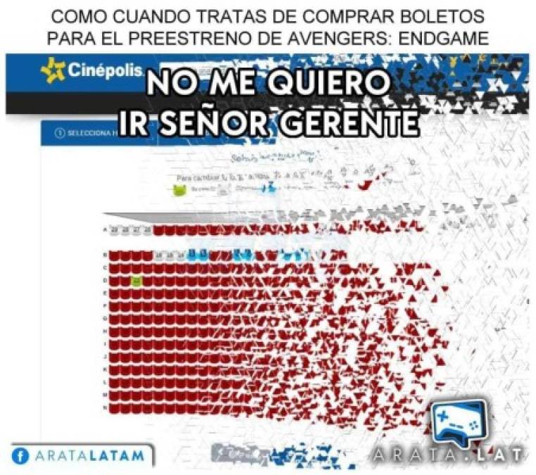 Avengers: Edgame y los mejores memes que ocasionó la caótica compra de entradas para el estreno de la película