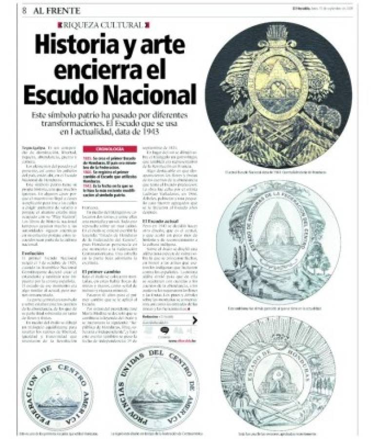 Emblema de la historia hondureña