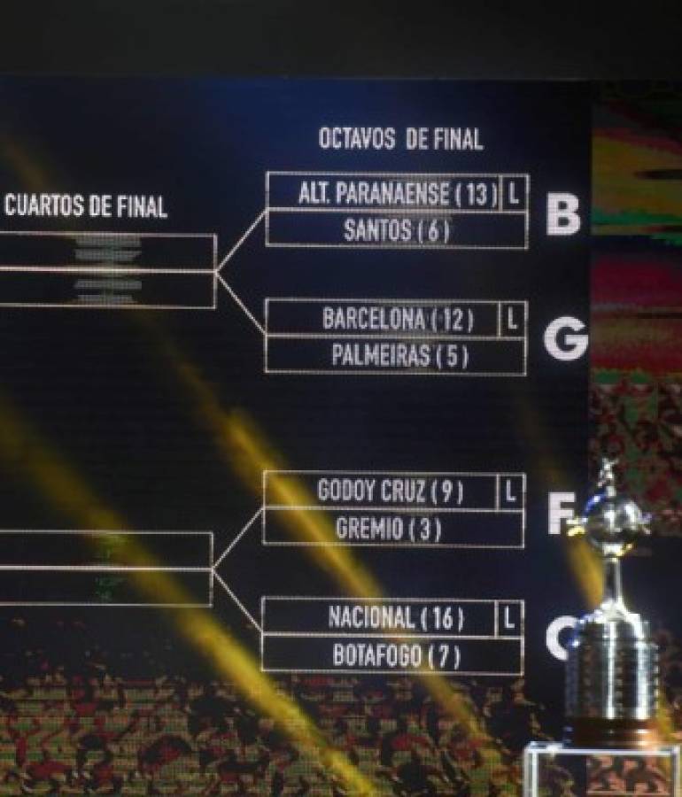 Conmebol sorteó octavos de final de la Copa Libertadores