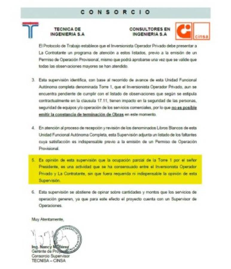 Presidente Hernández ocupa edificio del Centro Cívico sin que esté terminado