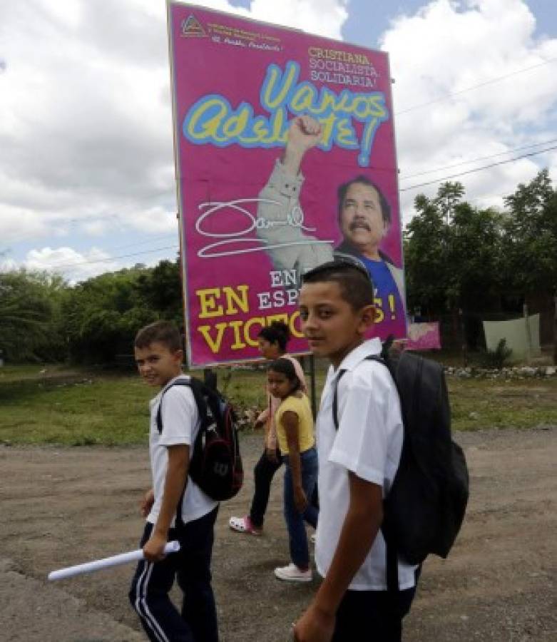 La campaña política a favor de Ortega es la única que se ve en las calles y contiene mensajes claros respecto a sus pretensiones.