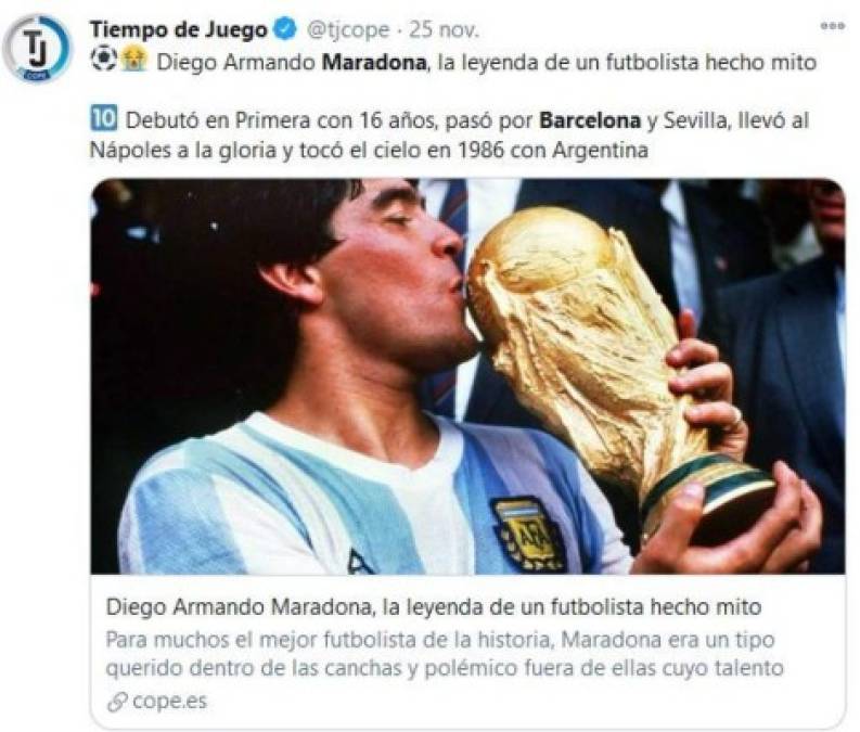 Así informó el mundo la muerte del astro del fútbol Maradona (FOTOS)