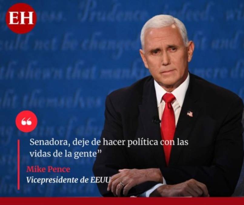 Las frases más duras que dejó el debate entre Harris y Pence