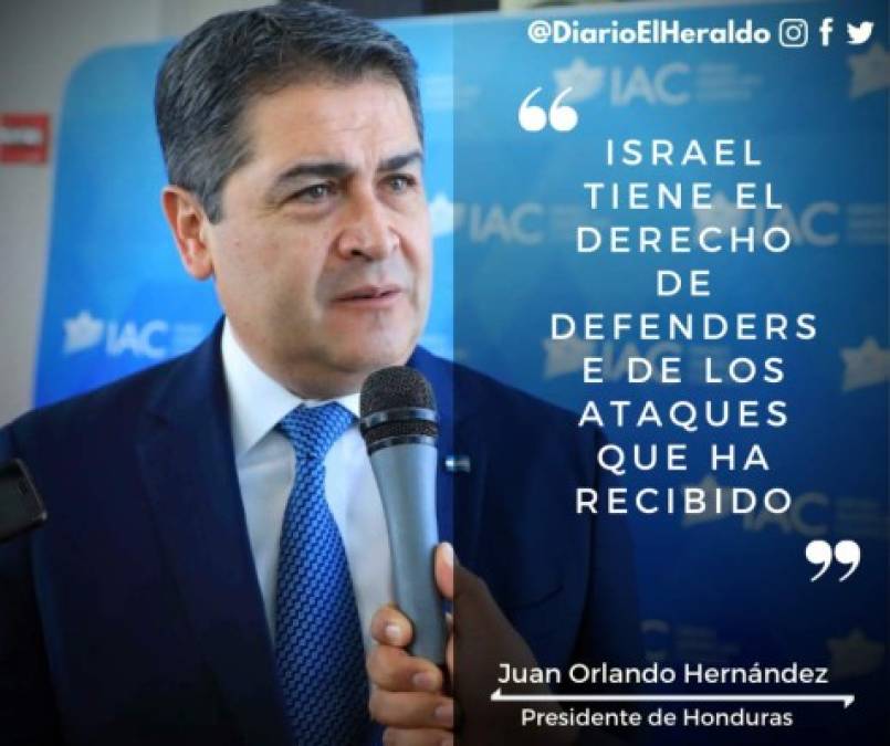 Las frases de JOH en la sexta cumbre del Consejo Israelí Americano