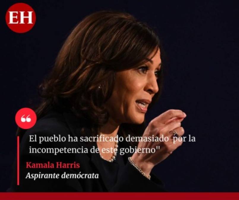 Las frases más duras que dejó el debate entre Harris y Pence