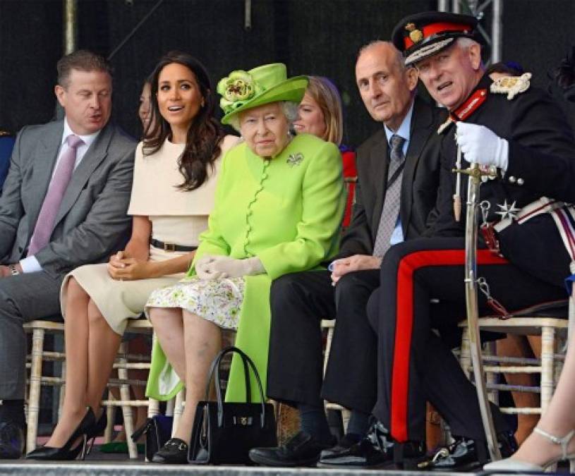FOTOS: Así vistió Meghan Markle, duquesa de Sussex, en su tercera aparición junto a la reina Isabel II