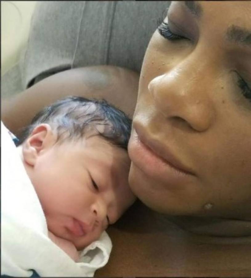 La primera foto de la tenista Serena Williams. Foto: Instagram