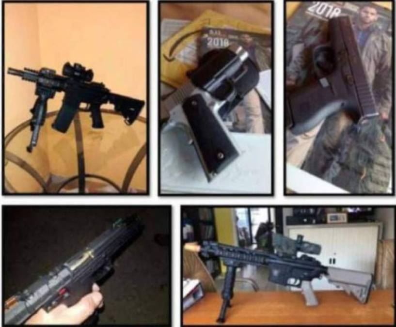 Armas de grueso calibre: las comprometedoras fotos que Tony Hernández tenía en su celular