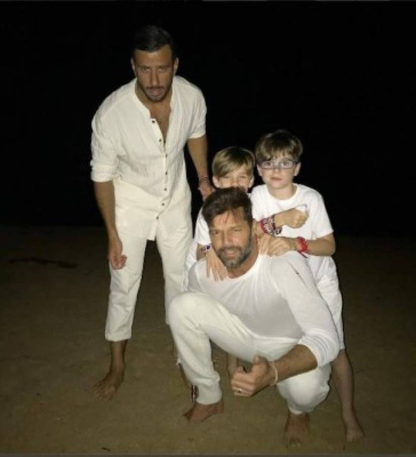 Jwan tiene una muy buena relación con los hijos gemelos de Ricky Martin. Foto: Instagram