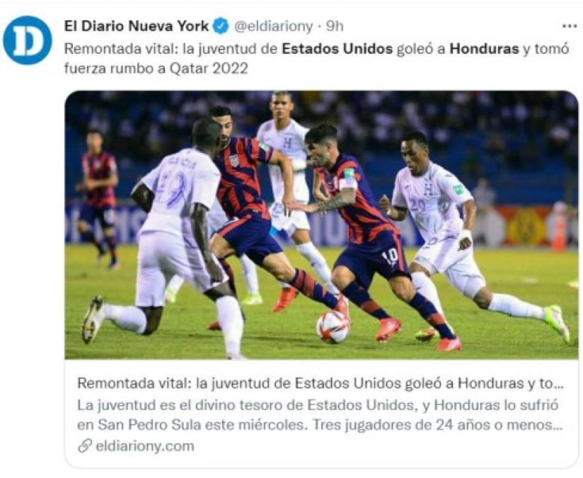 Prensa internacional reacciona a la humillante goleada que EEUU le propinó a Honduras