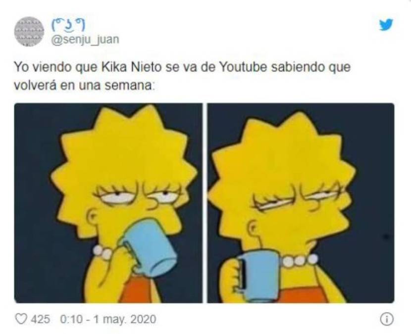 Los crueles memes que dejó la salida de Kika Nieto de YouTube