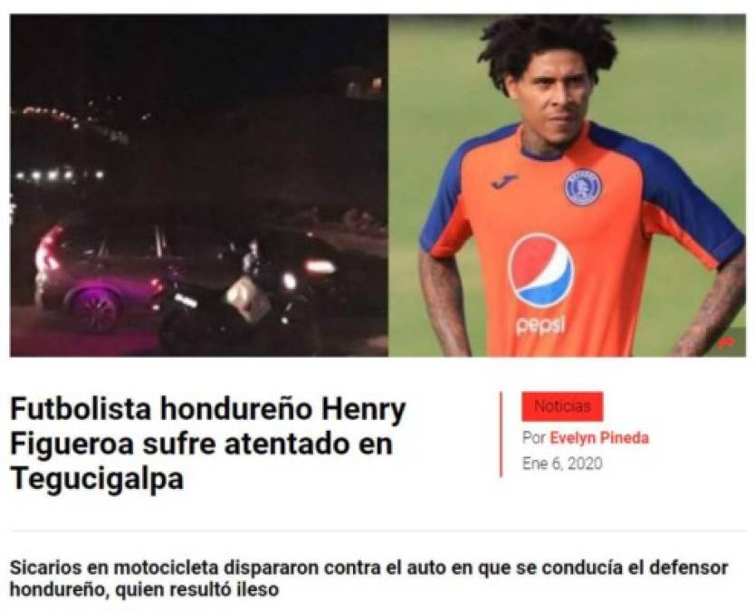 FOTOS: Así informó la prensa internacional sobre el atentado que sufrió Henry Figueroa