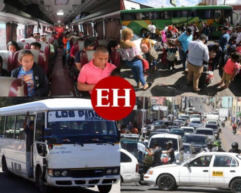 FOTOS: Así operará el sector transporte durante reapertura en Honduras