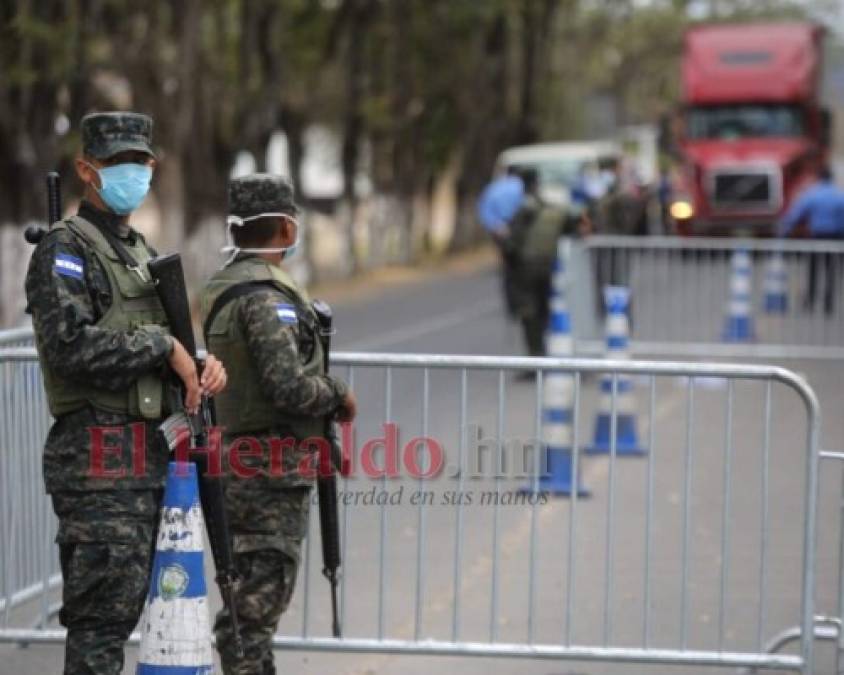 FOTOS: Estrictos protocolos para transitar por Tegucigalpa en cuarentena