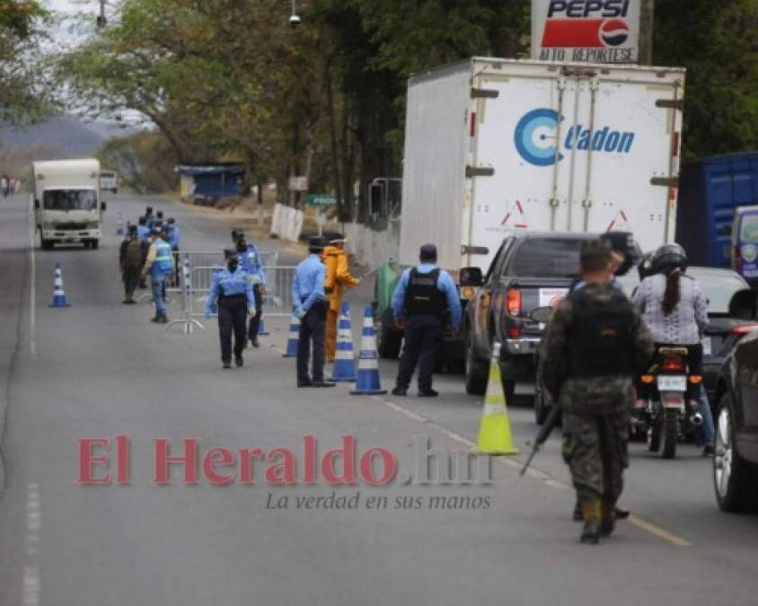 FOTOS: Estrictos protocolos para transitar por Tegucigalpa en cuarentena