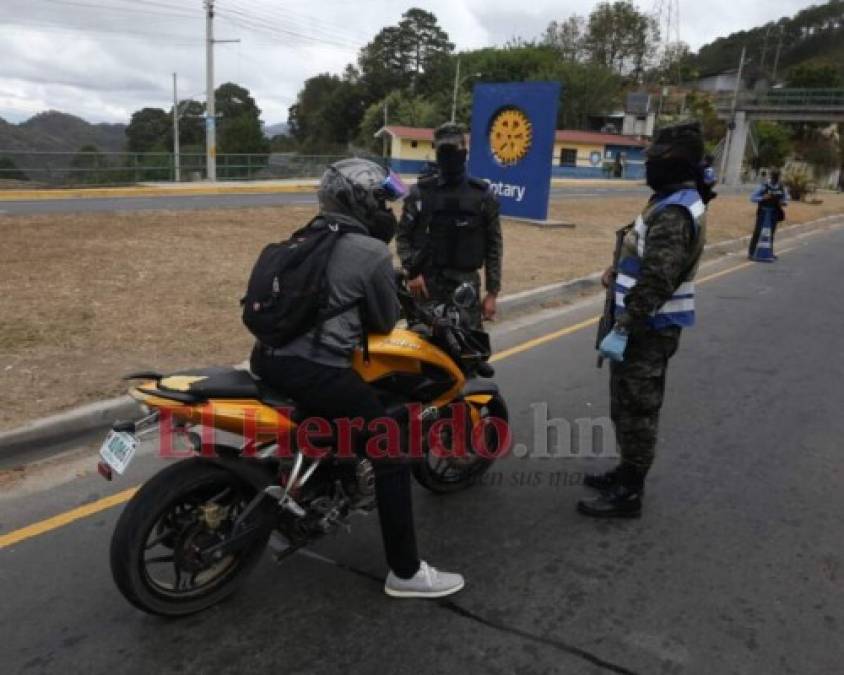 FOTOS: Estrictos protocolos para transitar por Tegucigalpa en cuarentena