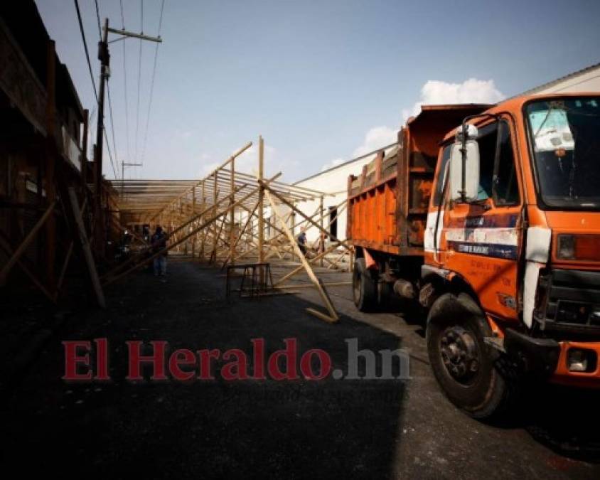 FOTOS: Así avanza la reconstrucción en los mercados de Comayagüela
