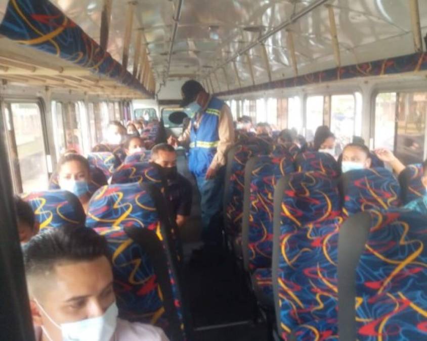 FOTOS: Así operará el sector transporte durante reapertura en Honduras